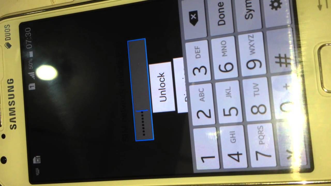 Samsung c3312 sim unlock code free phone